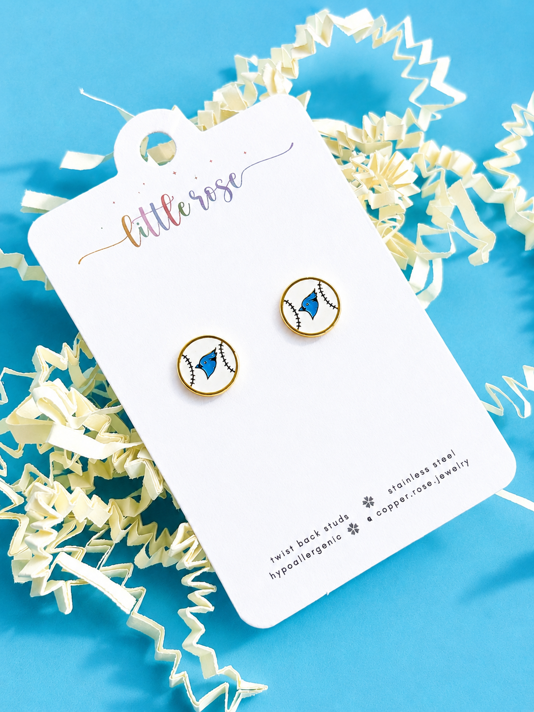 Blue Jay Studs