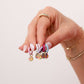 Colourful Enamel Hoops