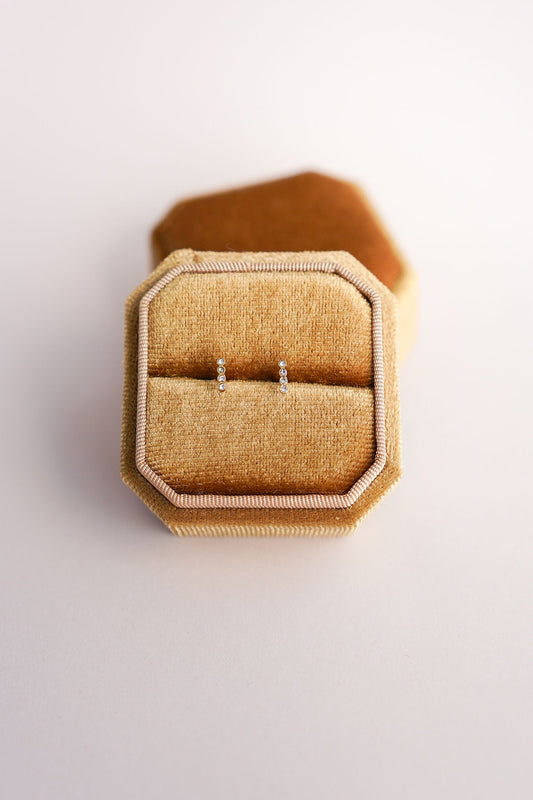 CZ Bar Studs