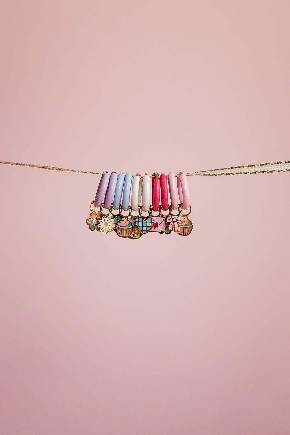 Colourful Enamel Hoops